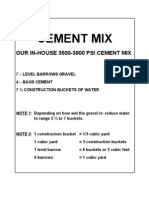 Cement Mix