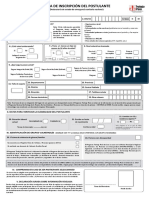 Ficha de Inscripción Del Postulante - RD - 174 - 2021