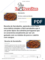 Sarrabulho - XtudoReceitas