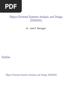 Object Oriented Systems Analysis and Des