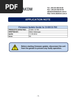 Application Note: Firmware Update Guide For D-500 D-700