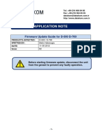 Application Note: Firmware Update Guide For D-500 D-700