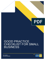 Good Practice Checklist Small Business