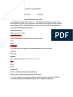 EVALUACIÓN DIAGNÓSTICA SEGUNDO DE SECUNDARIA. Jose Nicolas Huaylla Inclan 2° E