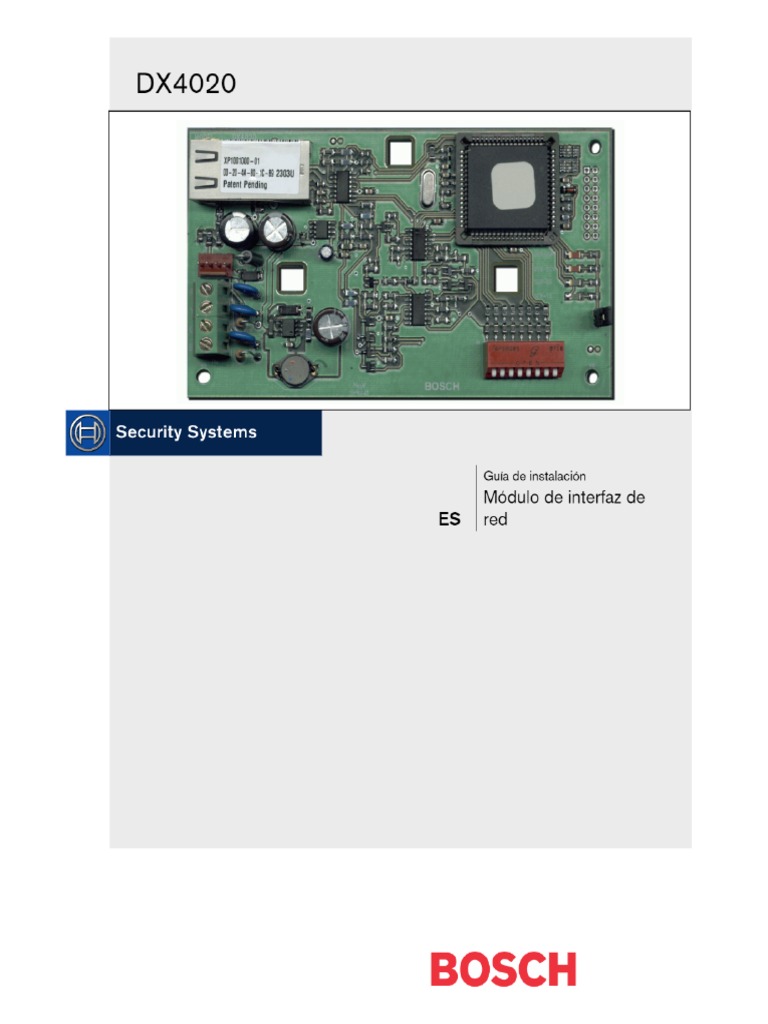 Bosch DX4020 RPS | PDF
