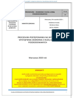 Procedura Postepowania Na Wypadek Zdarzenia Z Dużą Liczbą Poszkodowanych Wersja 2.0, Materiał Ogólnodostępny