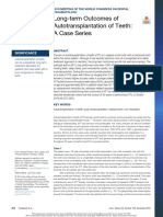 Long-Term Outcomes of Autotransplantation of Teeth: A Case Series