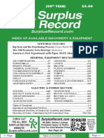 MARCH 2022 Surplus Record Machinery & Equipment Directory