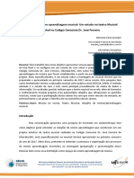 Relações de Ensino Aprendizagem Musical: Um Estudo No Teatro Musical Wicked No Colégio Cenecista Dr. José Ferreira