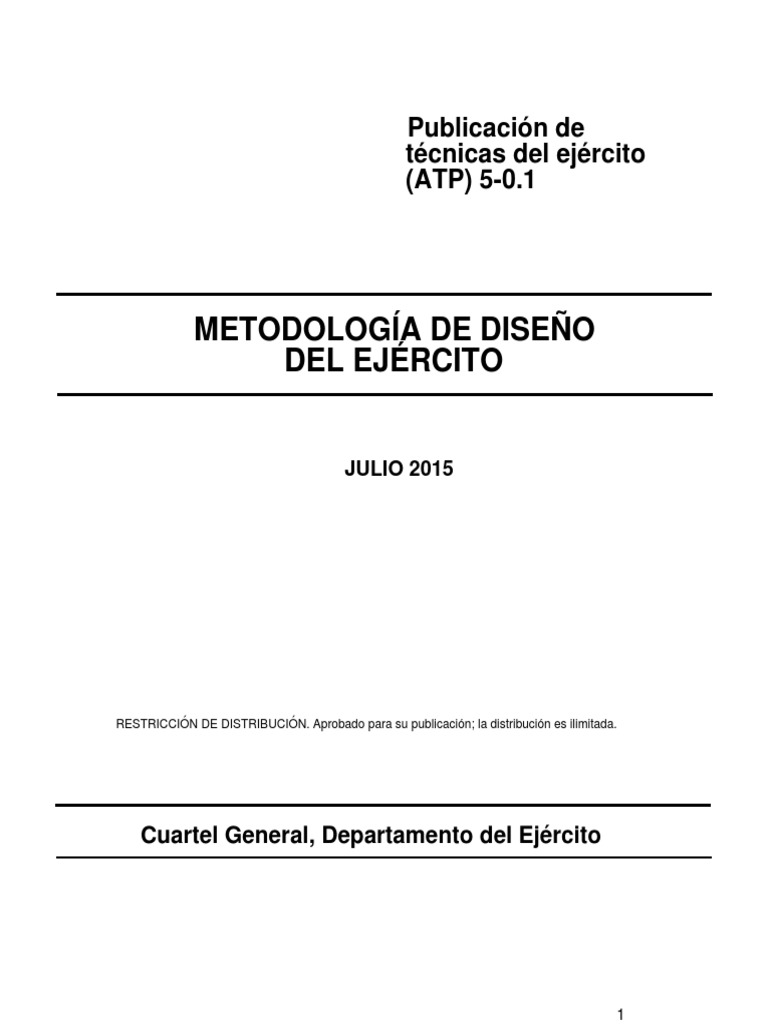 4 atp 5 0 1 metodolog a de dise o del ej rcito pdf pensamiento