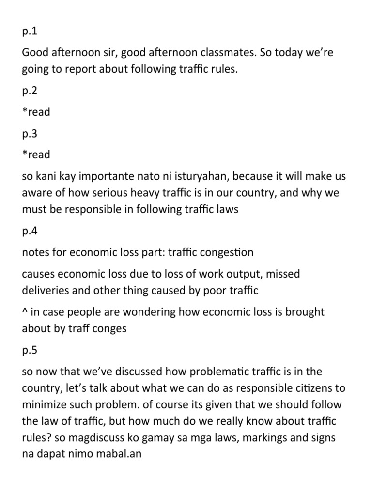 Traffic Rules PDF Traffic Traffic Light