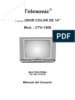 Manual TV Telesonic CTV-1406