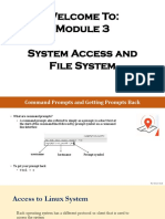 Access Linux System and File Commands