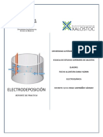 Electrodeposición-Reporte de Practica