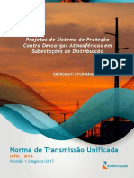 Norma Energisa NTU 014 - Projetos de SPDA Em Subestações de Distribuição