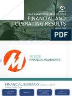 FY 2020 Results Briefing Reports