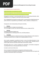 FIN600 Module 3 Notes - Financial Management Accounting Concepts