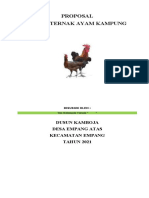 Proposal Kelompok Ternak Ayam Kampung