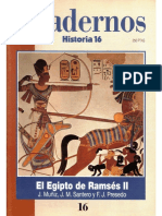Revista Cuadernos Historia 1995 El Egipto de Ramsés II