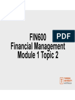 FIN600 Module 1 Topic 2