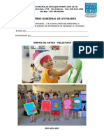 Atividades de releitura de obras de arte na educação infantil