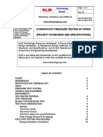 Project Standards and Specifications Hydrostatic Pressure Testing Rev Web