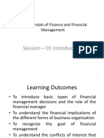 Session - 01 Introduction: Fundamentals of Finance and Financial Management