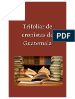 Trifoliar de Cronistas de Guatemala