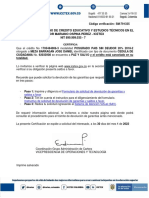 Instituto Colombiano de Credito Educativo Y Estudios Técnicos en El Exterior Mariano Ospina Perez - Icetex NIT 899.999.035 - 7