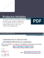 Productos y Cocientes Notables