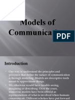 Models of Communication