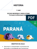 ESTADO MODERNO E ABSOLUTISMO I  Monarquia Inglesa