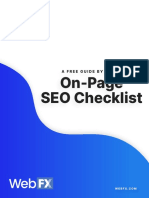 On-Page SEO Checklist: A Free Guide by Webfx
