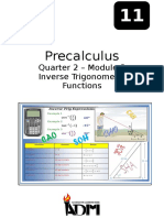 Precalculus: Quarter 2 - Module 3 Inverse Trigonometric Functions