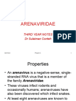Arenaviridae: Third Year Notes DR Sulaiman Conteh
