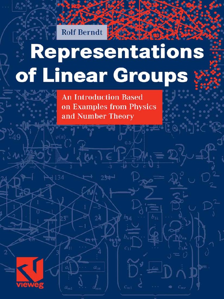 Representation of linear groups berndt pdf
