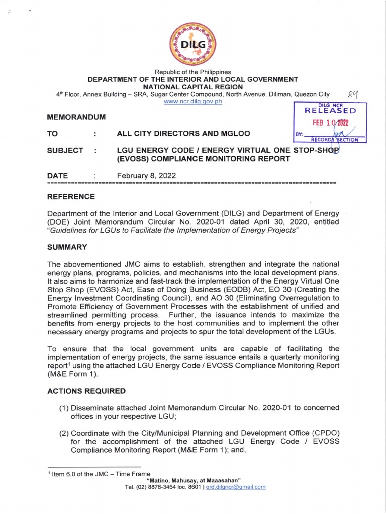 LGU Energy Code Compliance Report | PDF | Energy Development | Nature