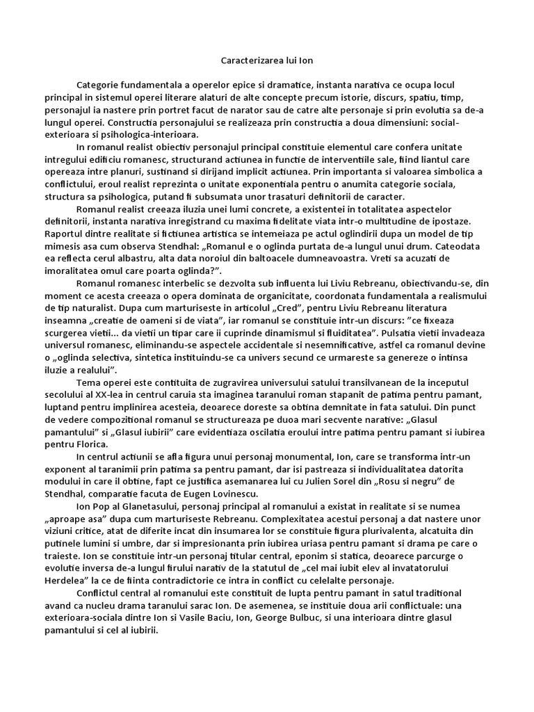 Moara cu noroc caracterizarea lui pintea