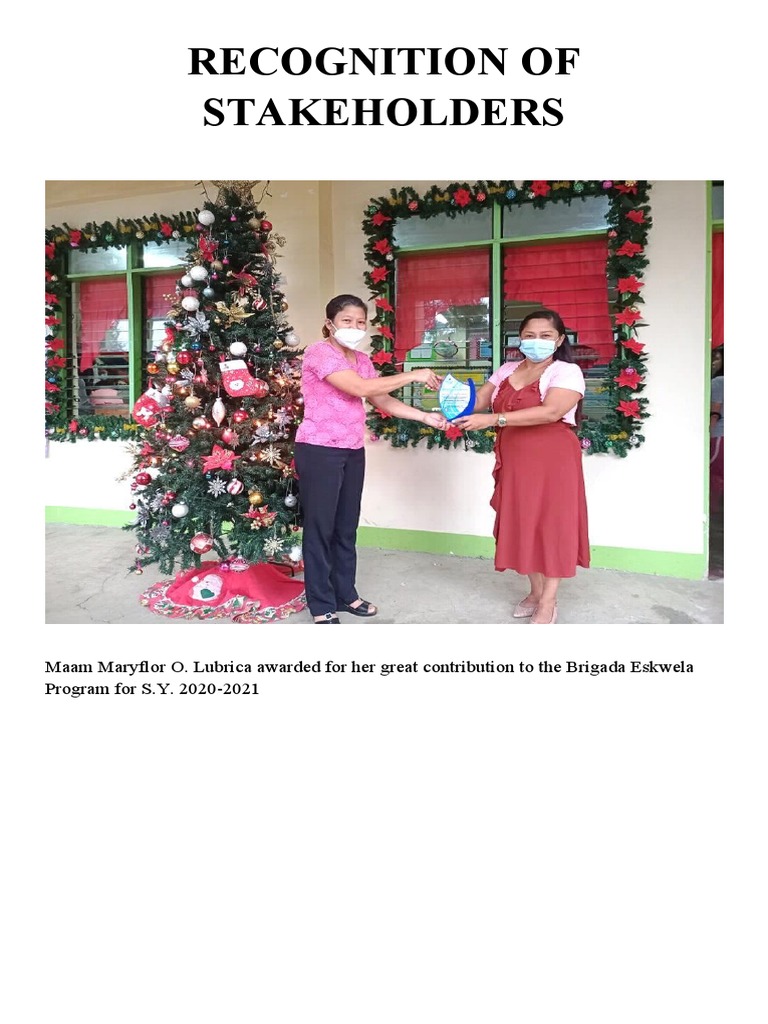 Recognition of Stakeholders | PDF