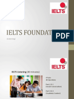 Ielts Foundation: (Listening)