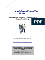 12 College Admission Essays That Worked