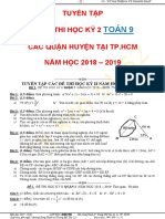 Tuyển Tập 23 Đề Thi Học Kỳ 2 Các Quận Huyện Tại Tp.Hcm NĂM HỌC 2018 - 2019