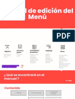 Manual de edición del menú