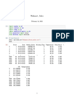 Walmart - Sales: Pandas PD Seaborn Sns Numpy NP Matplotlib - Pyplot PLT Matplotlib Datetime