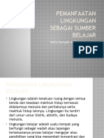 Pemanfaatan Lingkungan Sebagai Sumber Belajar