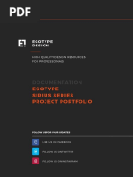 Documentation: Egotype Sirius Series Project Portfolio