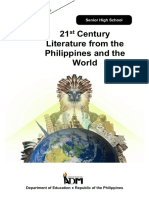 21 Century Literature From The Philippines and The World: OR SA LE