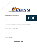 Asignatura: Metodo Logía de La Investigación: UCENM Villanueva, Cortes