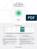 Nicole Miranda: Listening Section Reading Section