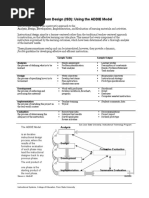 Instructional System Design (ISD) : Using The ADDIE Model